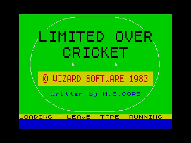 Spectrum Cricket image, screenshot or loading screen