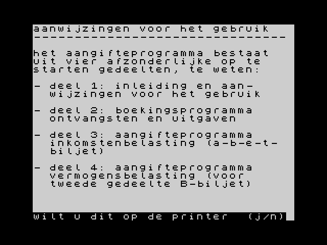 Belastingprogramma 1986 image, screenshot or loading screen