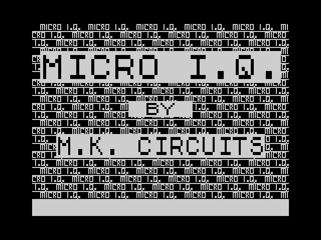 Micro IQ image, screenshot or loading screen