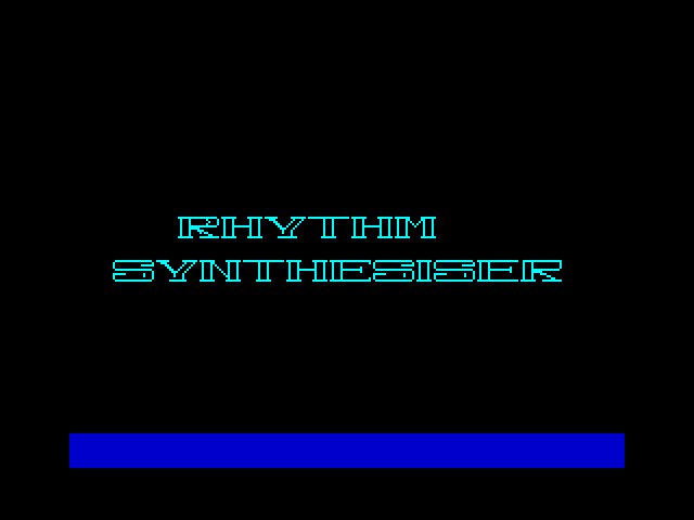 Rhythm Synthesiser image, screenshot or loading screen