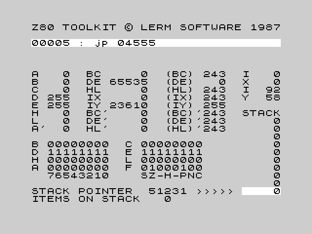 Z80 Toolkit 2 image, screenshot or loading screen