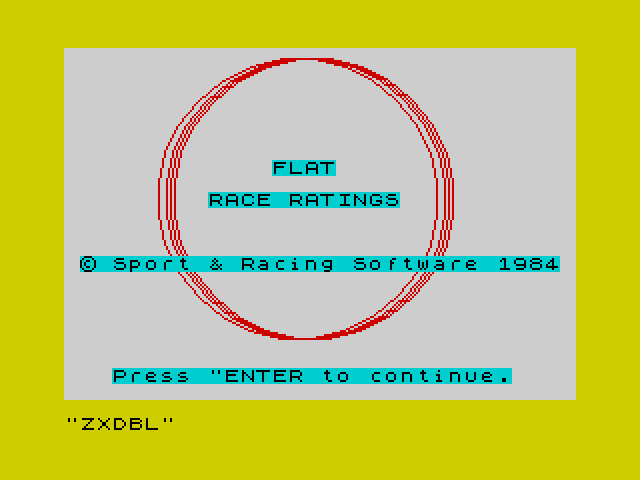 Flat Race Ratings image, screenshot or loading screen