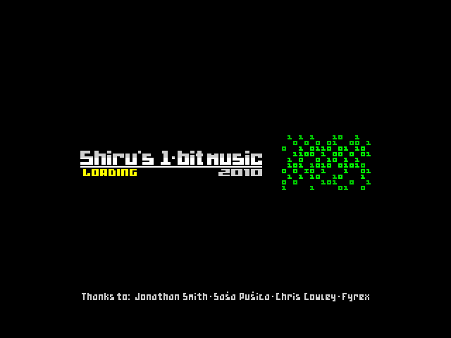 Shiru's 1-bit Music 2010 image, screenshot or loading screen