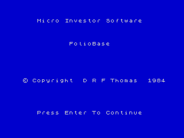 FolioBase image, screenshot or loading screen