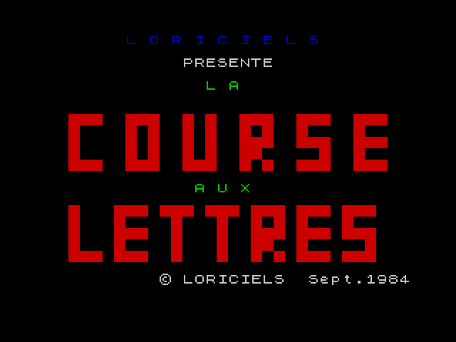 La Course aux Lettres image, screenshot or loading screen