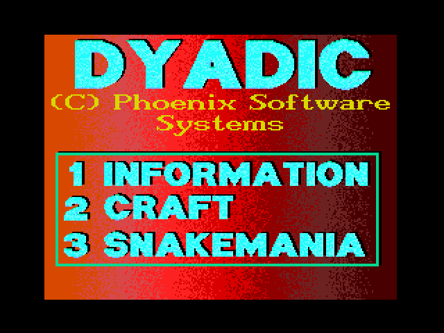 Dyadic image, screenshot or loading screen