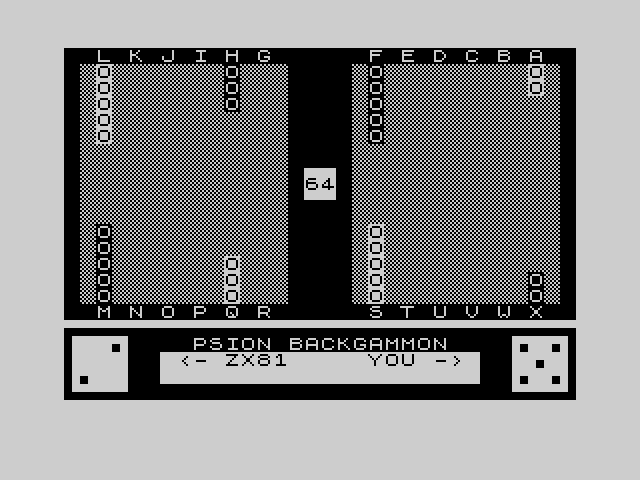 Psion Backgammon image, screenshot or loading screen