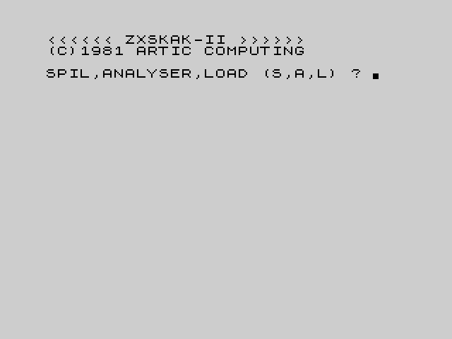 ZX Chess II image, screenshot or loading screen