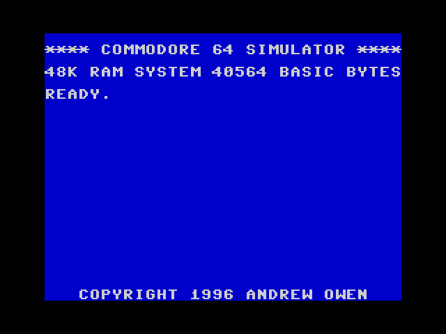 Commodore 64 Simulator image, screenshot or loading screen