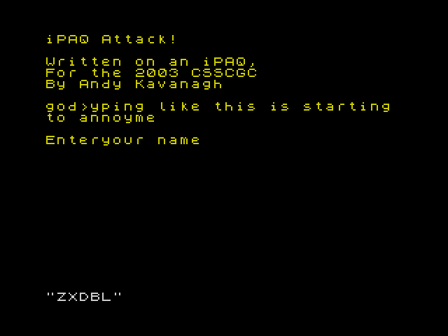 [CSSCGC] IPAQ Attack image, screenshot or loading screen