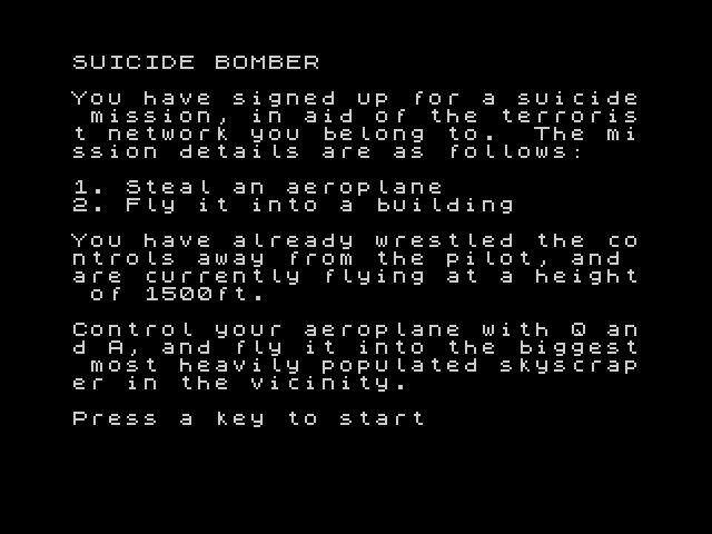 Suicide Bomber image, screenshot or loading screen