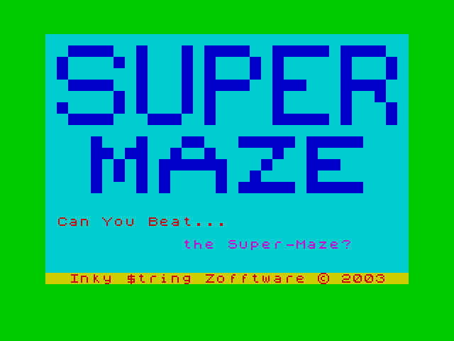 [CSSCGC] Super Maze image, screenshot or loading screen