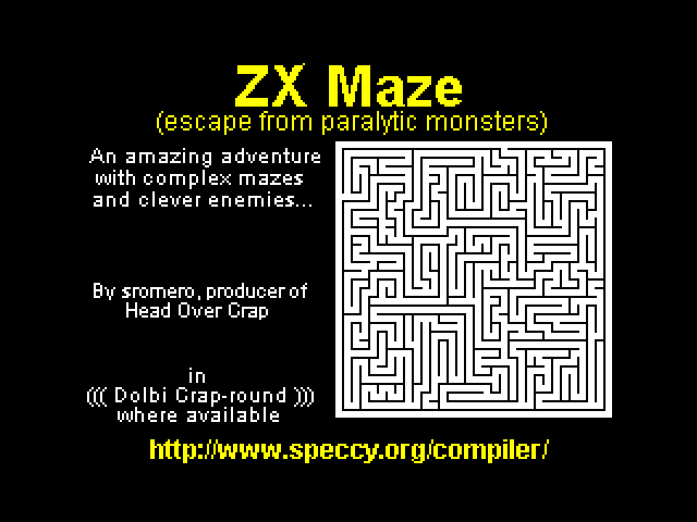 [CSSCGC] ZX Maze image, screenshot or loading screen