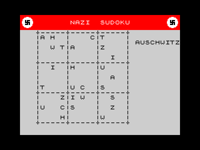 Nazi Sudoku image, screenshot or loading screen