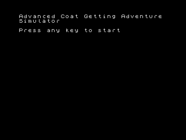 [CSSCGC] Advanced Coat Getting Adventure Simulator image, screenshot or loading screen