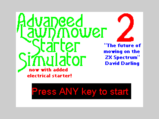 [CSSCGC] Advanced Lawnmower Starter Simulator 2 image, screenshot or loading screen