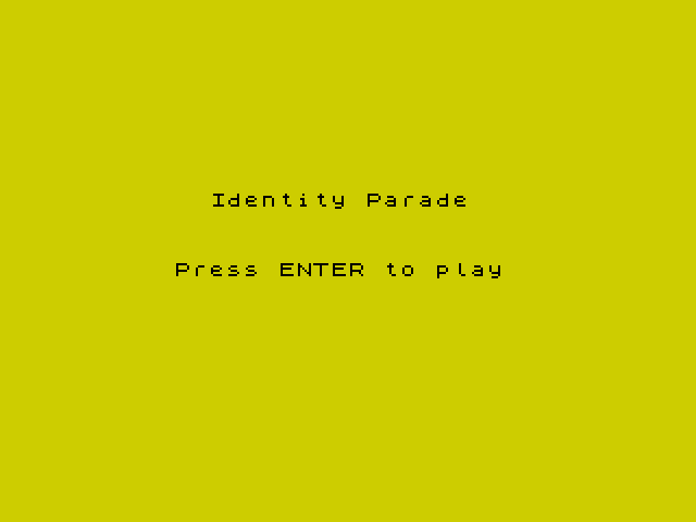 Identity Parade image, screenshot or loading screen