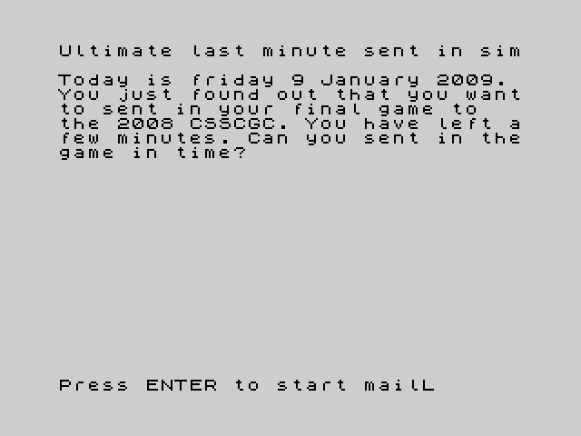 [CSSCGC] Ultimate Crap Game Last Minute Entry Simulator image, screenshot or loading screen