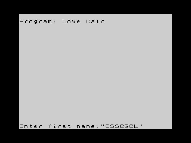 [CSSCGC] The Love Calculator image, screenshot or loading screen