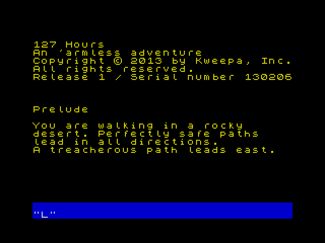 [CSSCGC] 127 Hours image, screenshot or loading screen