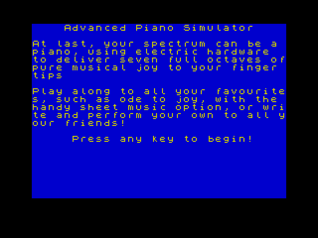 Advanced Piano Simulator image, screenshot or loading screen