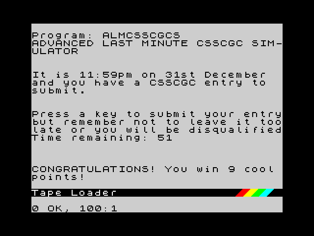 [CSSCGC] Advanced Last Minute CSSCGC Simulator image, screenshot or loading screen