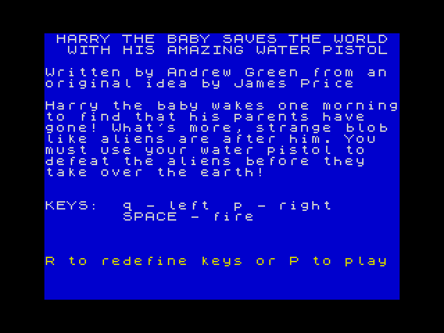 Harry the Baby Saves the World With His Amazing Water Pistol image, screenshot or loading screen