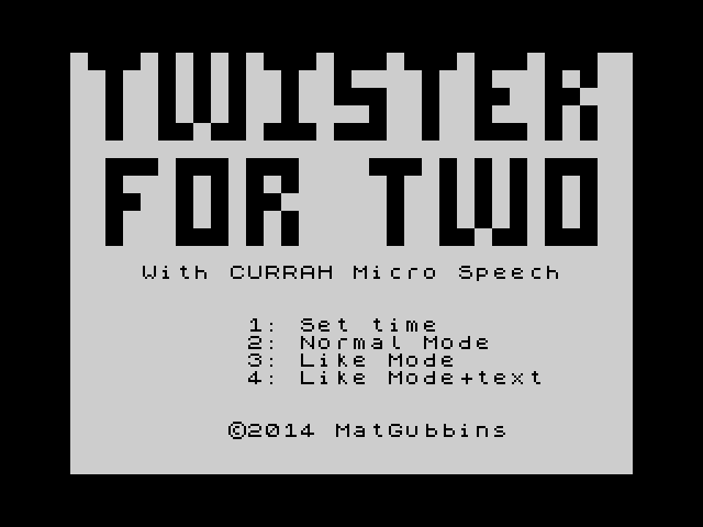 [CSSCGC] Twister for Two image, screenshot or loading screen