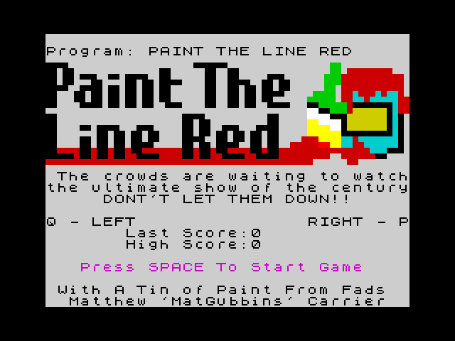 [CSSCGC] PaINT the LINE Red image, screenshot or loading screen