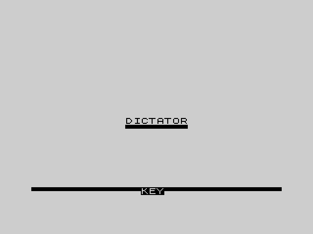 Dictator image, screenshot or loading screen