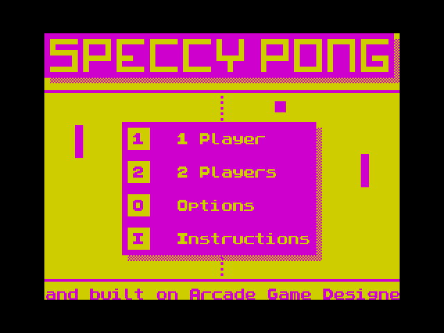 Speccy Pong image, screenshot or loading screen