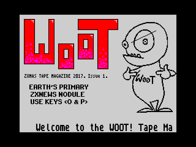 WOOT! Tape Magazine issue #1 - ZXMAS 2017 Edition image, screenshot or loading screen