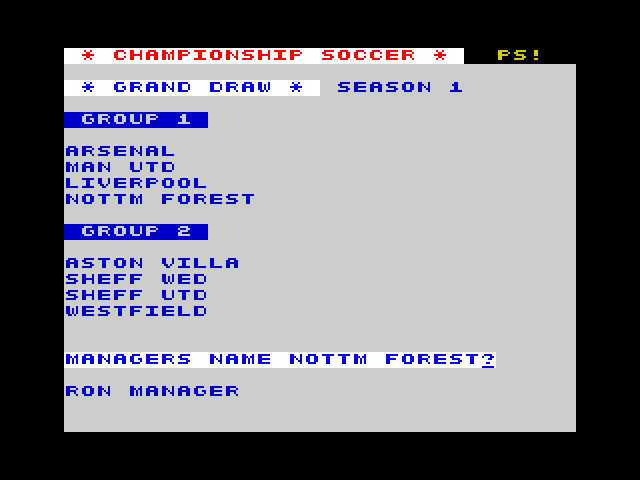 Championship Soccer image, screenshot or loading screen