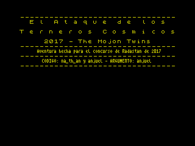El Ataque de los Terneros Cosmicos image, screenshot or loading screen