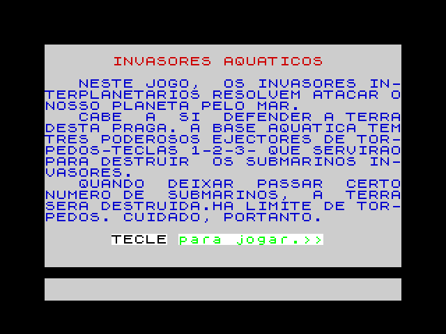 Invasores Aquaticos image, screenshot or loading screen