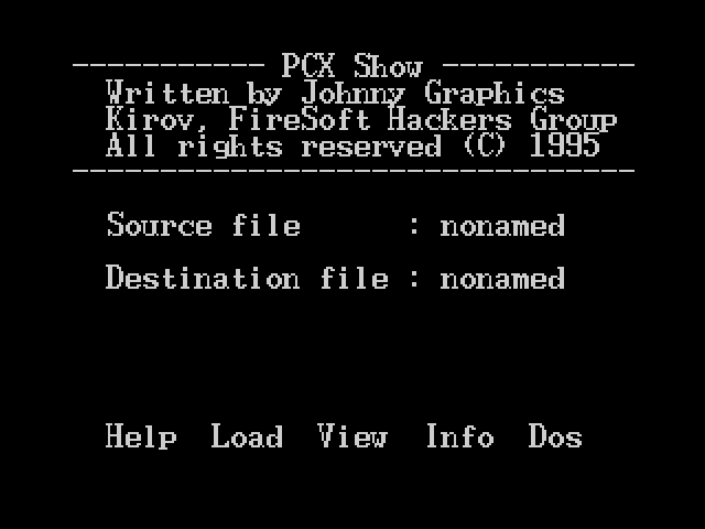 PCX Show image, screenshot or loading screen