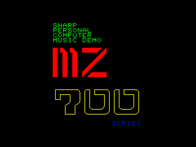 MZ 700 Demo Part 1 image, screenshot or loading screen