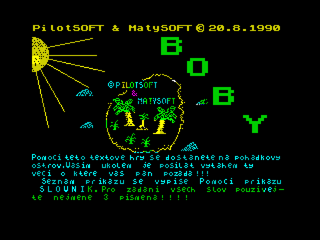 Boby a jeho pán na pohádkovém ostrově image, screenshot or loading screen
