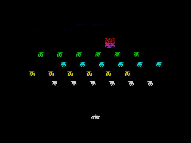 Space Invaders 512b image, screenshot or loading screen