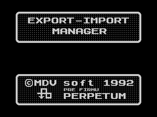 Export-Import Manager image, screenshot or loading screen