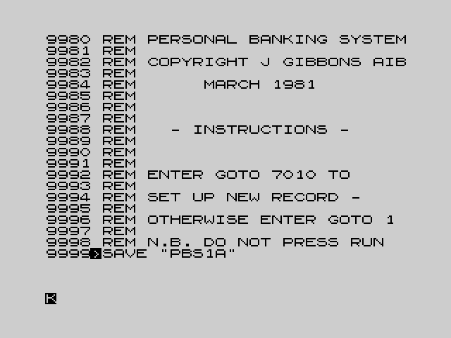 Personal Banking System image, screenshot or loading screen