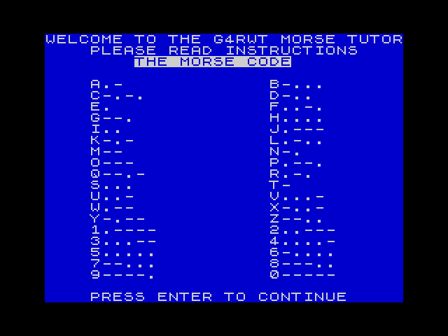 Morse Tutor image, screenshot or loading screen