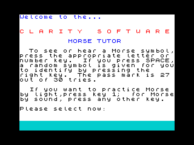Morse Tutor image, screenshot or loading screen