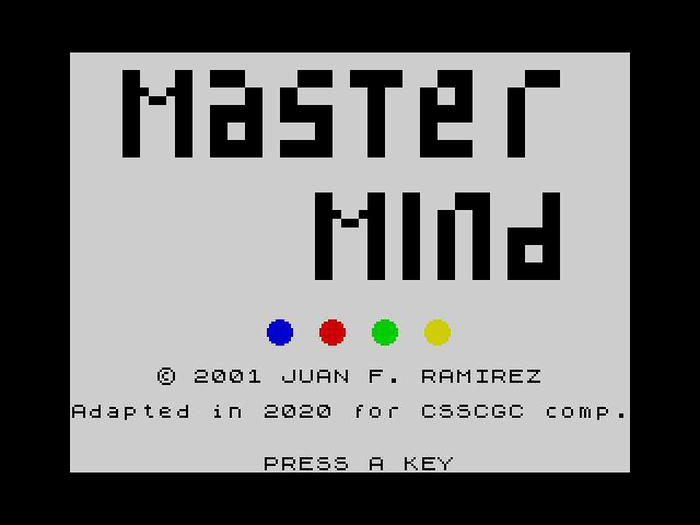 [CSSCGC] Master Mind image, screenshot or loading screen