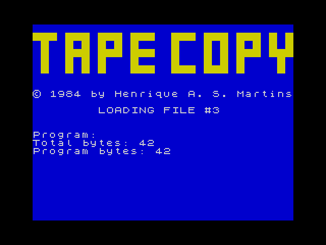 Run Tape Copy II image, screenshot or loading screen
