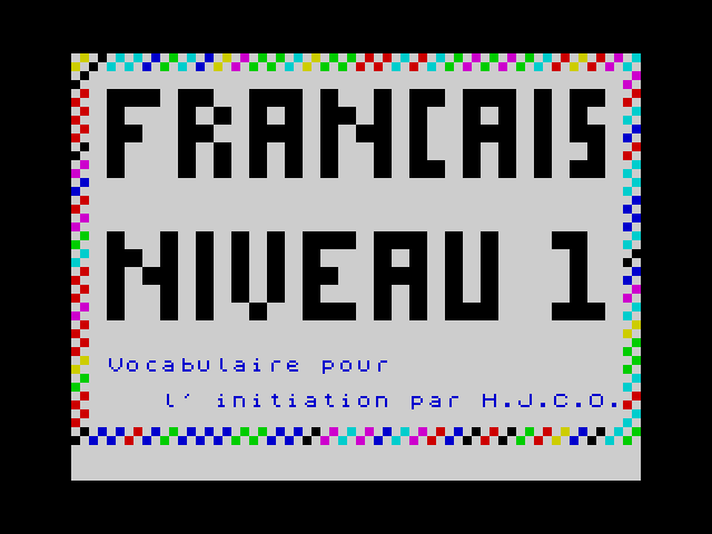 Français Niveau 1 image, screenshot or loading screen