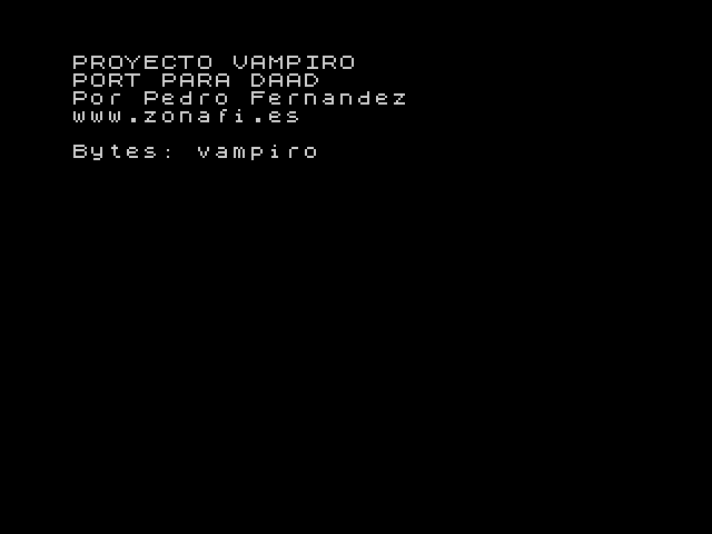 Proyecto Vampiro image, screenshot or loading screen
