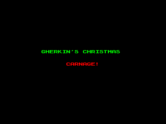 Gherkin's Christmas Carnage image, screenshot or loading screen
