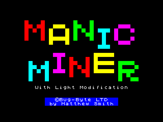 [MOD] Manic Miner - DarkLight Modification image, screenshot or loading screen