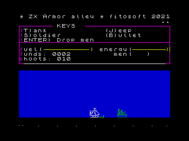 ZX Armor Alley image, screenshot or loading screen
